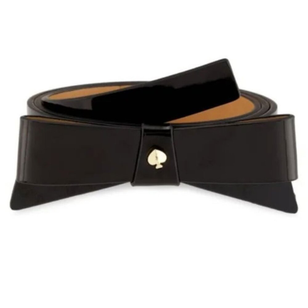 Kate Spade New York Patent Leather bow belt